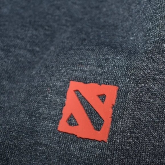WeLoveFine Dota 2 Mens Charcoal Heather Sweater With Zip Pockets New Medium - Picture 6 of 12